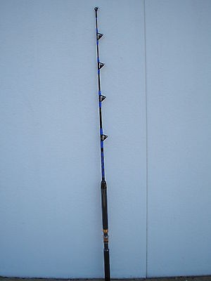 SALTWATER FISHING ROD POLE ALL ROLLER GUIDES, 100 lb