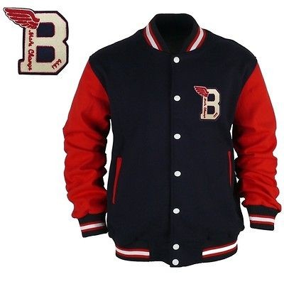   VARSITY COLLEGE LETTERMAN JACKET SCHOOL Uniform Jersey Jumper Coat B 3