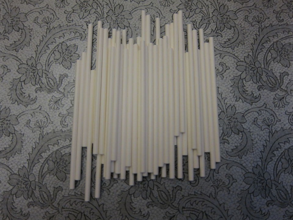 WHITE PLASTIC LOLLIPOP CAKE POP LOLLY STICKS choose your quantity