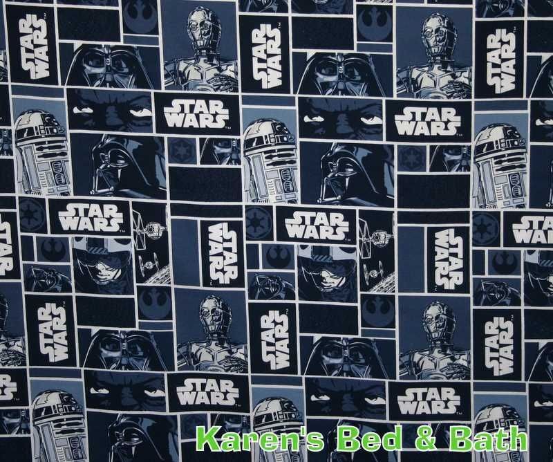 Star Wars Darth Vader R2D2 C 3PO Space Ships Spacecraft Blue Patch 