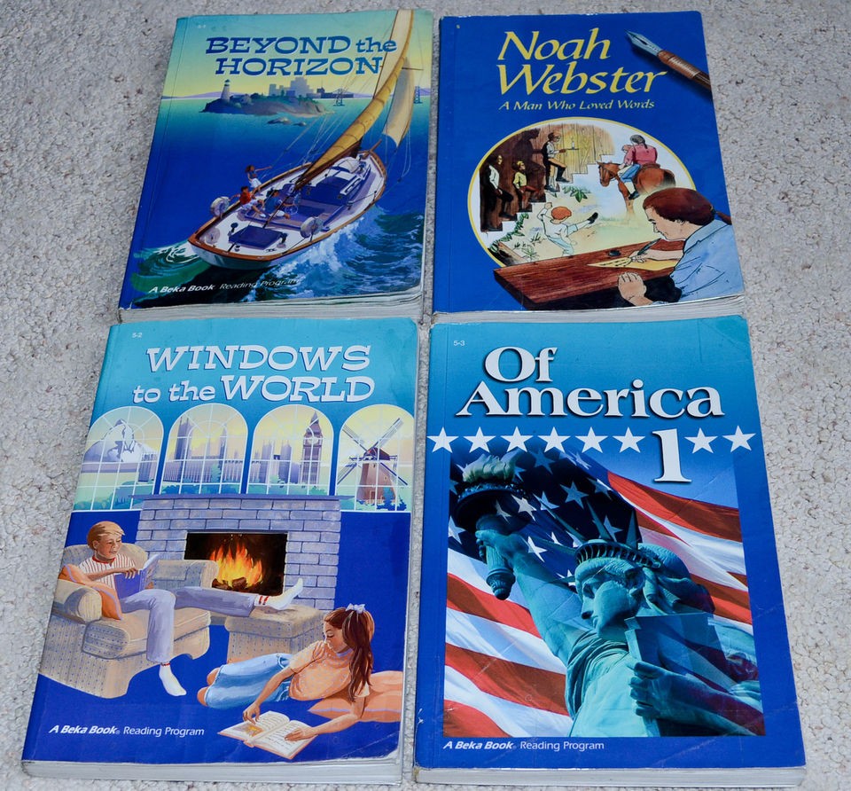 ABeka 5th grade READING 5 SET (Of America I+ Windows to the World 