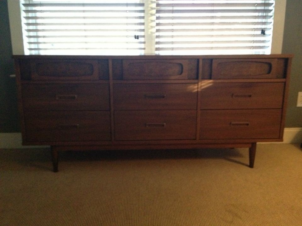 mid century modern furniture dresser set