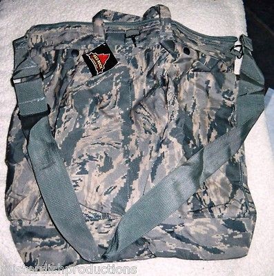 New Airforce Style Pilots HELMET BAG  ABU Camouflage +Adj Web Strap 