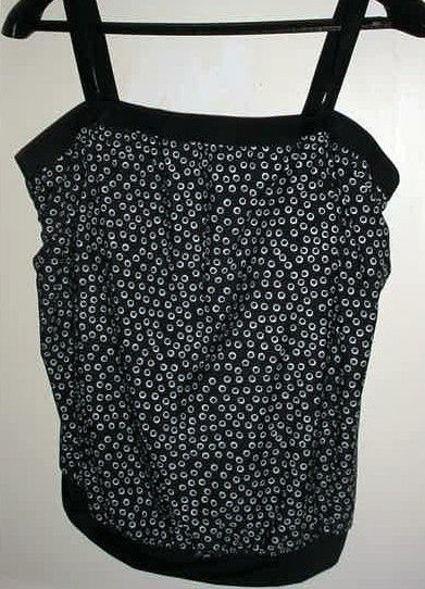 SALE  New Pretty Tankini Swimsuit Top Plus 2X 18W 20W Built in bra 