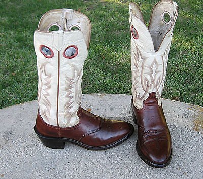 COWBOY TALL BUCKAROO WESTERN BOOTS MENS 10.5D