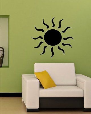 Tribal Tattoo Sun Cute Wall Vinyl Sticker Decals Art Mural T415