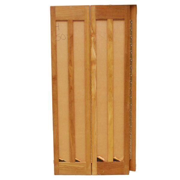 OCEAN YACHTS 21 3/8 X 46 1/4 INCH TEAK FOLDING BOAT GALLERY DOOR 