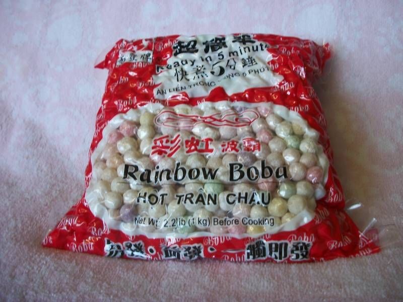 BAG RAINBOW BOBA TAPIOCA PEARL 2.2LB FAST SHIPPING