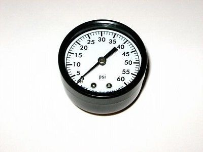 FREE 3 4 DAY SHIPPING Pool Filter Pressure Gauge Back Mounted 0 60 PSI