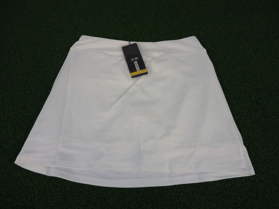 NEW^ WOMENS ADIDAS CLIMA LITE SKORT (WHITE) NEW WITH TAGS TENNIS GOLF 