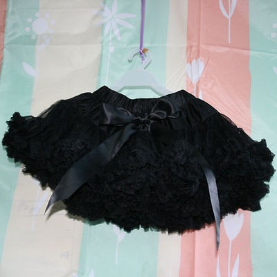 BLACK PETTISKIRT BIRTHDAY DANCE PARTY SKIRT TUTU 1 2Y