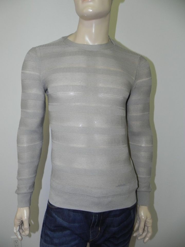 New Armani Exchange AX Mens Slim/Muscle Fit See Through Sweater