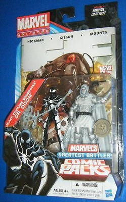 MARVEL UNIVERSE BLACK COSTUME SPIDERMAN & DR DOOM GREATEST BATTLES 