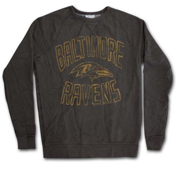 Baltimore Ravens Junk Food Brand Vintage Logo Sweatshirt