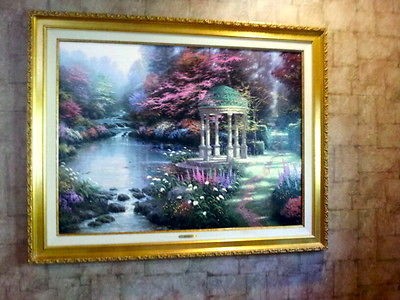 Thomas Kinkade Limited Edition GARDEN OF PRAYER 51/480 30x40 