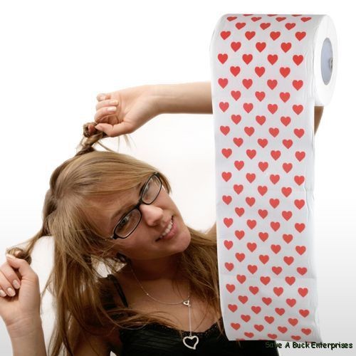 LOVE HEART VALENTINE Toilet Paper roll ~ Bath Decor