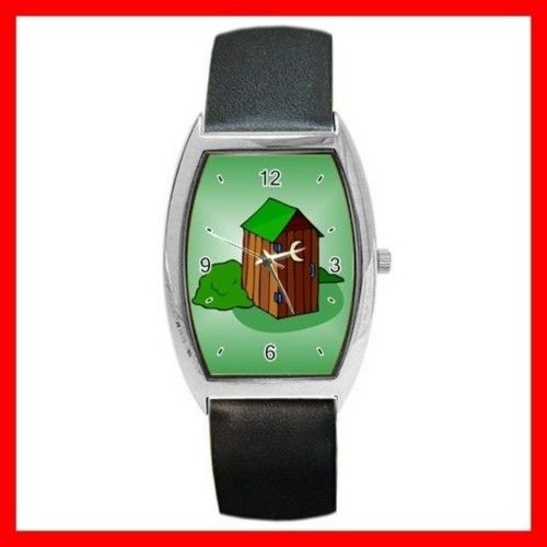 Barrel Metal Watch OUTHOUSE Men Porta Potty Bathroom NR (12662184)