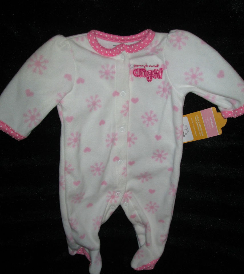   MOMMYS SWEET ANGEL ONE PIECE WITH FEET NWT SZ NEWBORN 3 & 6 MTH