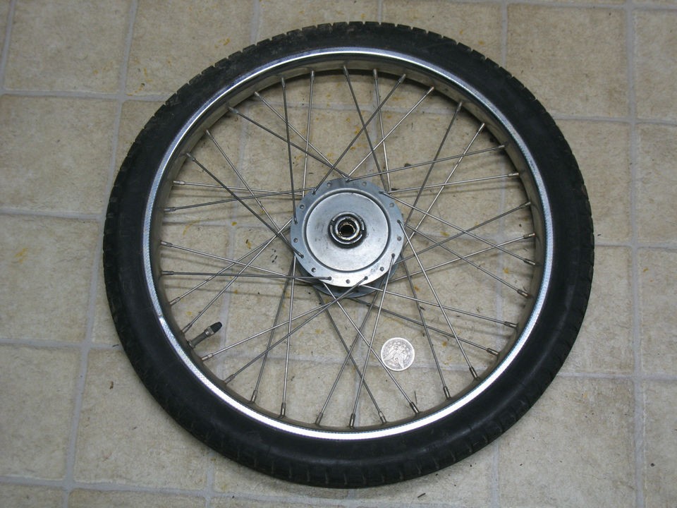 77 KTM FOXI GT SACHS 50cc FRONT 17 INCH WHEEL RIM HUB