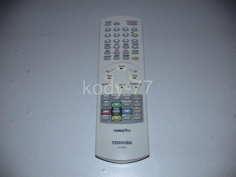 TOSHIBA remote control VT 2886 for TV VCR DVD