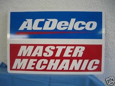 AC Delco Master Mechanic Sign Camaro Chevelle 69 70 71