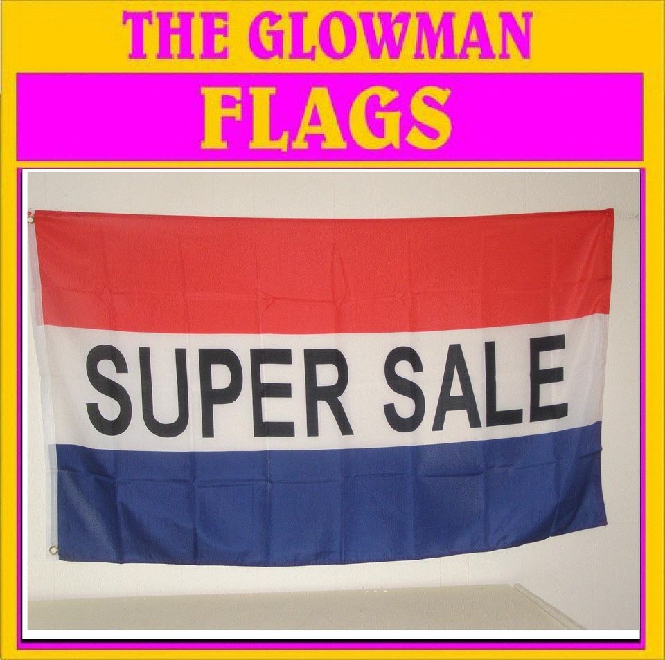 SUPER SALE SALE FLAG for SHOP CAFE MARKET SIGNS CAR GARDEN HOUSE HOME 