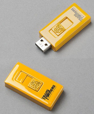 Newly listed Yellow Metal Transformer Autobot USB Flash Memory Drive 
