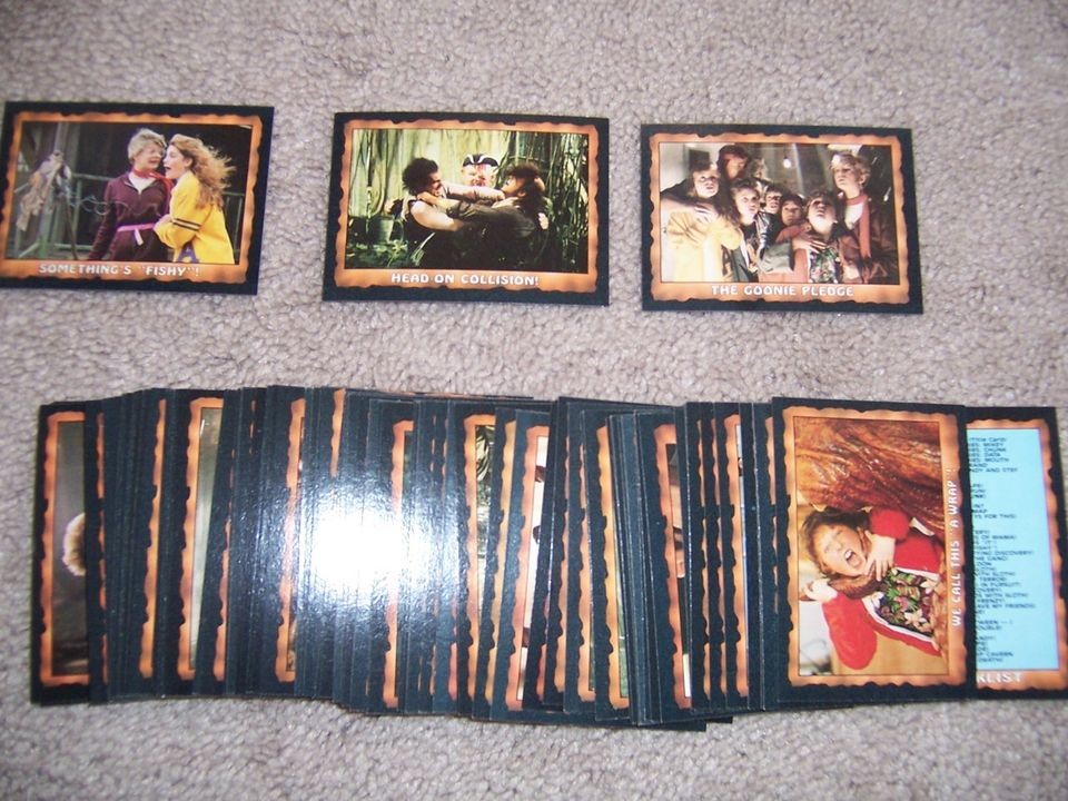 1985 TOPPS GOONIES 86 CARD SET SLOTH NRMT