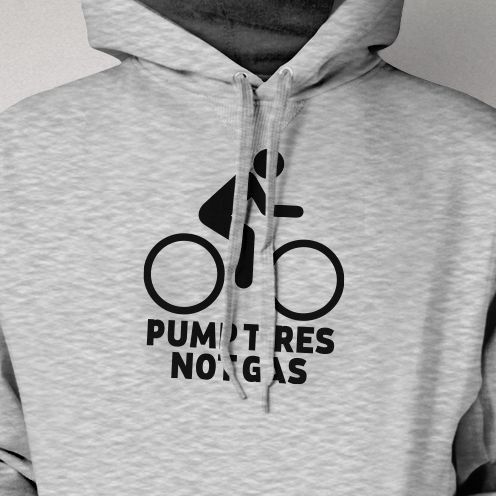 Pump Tires Not Gas Green Living Bike Bicycle eco hip Hoodie Hooded 