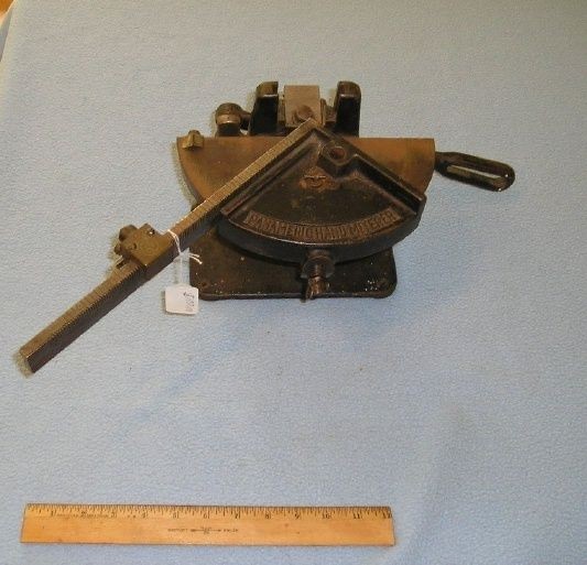 Rouse & Co. Panameric Hand Miterer Lead Print Miter Trimmer Tool