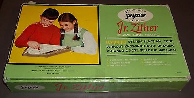 JR ZITHER 14 X 8 VINTAGE 50s INCOMPLETE IN BOX (need four string)