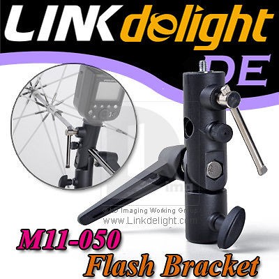 Flash Shoe Umbrella Holder Swivel Light Stand Tripod Adapter Bracket E 