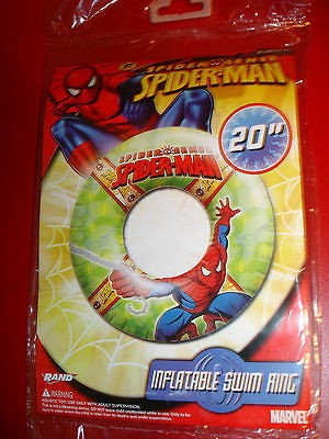 MARVEL SPIDERMAN 20 SWIM RING INFLATABLE FUN POOL TOY FLOAT DONUT 