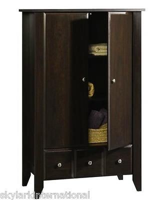 Bedroom Armoire / Wardrobe Furniture Clothing Storage Unit   Jamocha