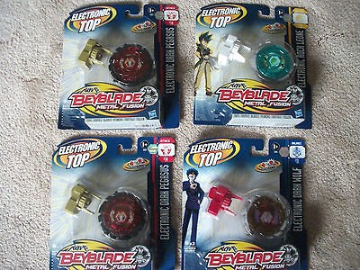 BEYBLADE BATTLE TOP electronic face off dark pegasus dark wolf rock 