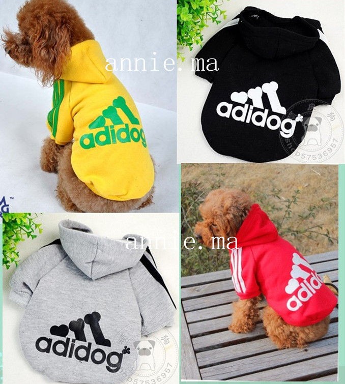 New Pet Puppy Dog Clothes Clothing Hooded T Shirt Size S  M  L XL  XXL