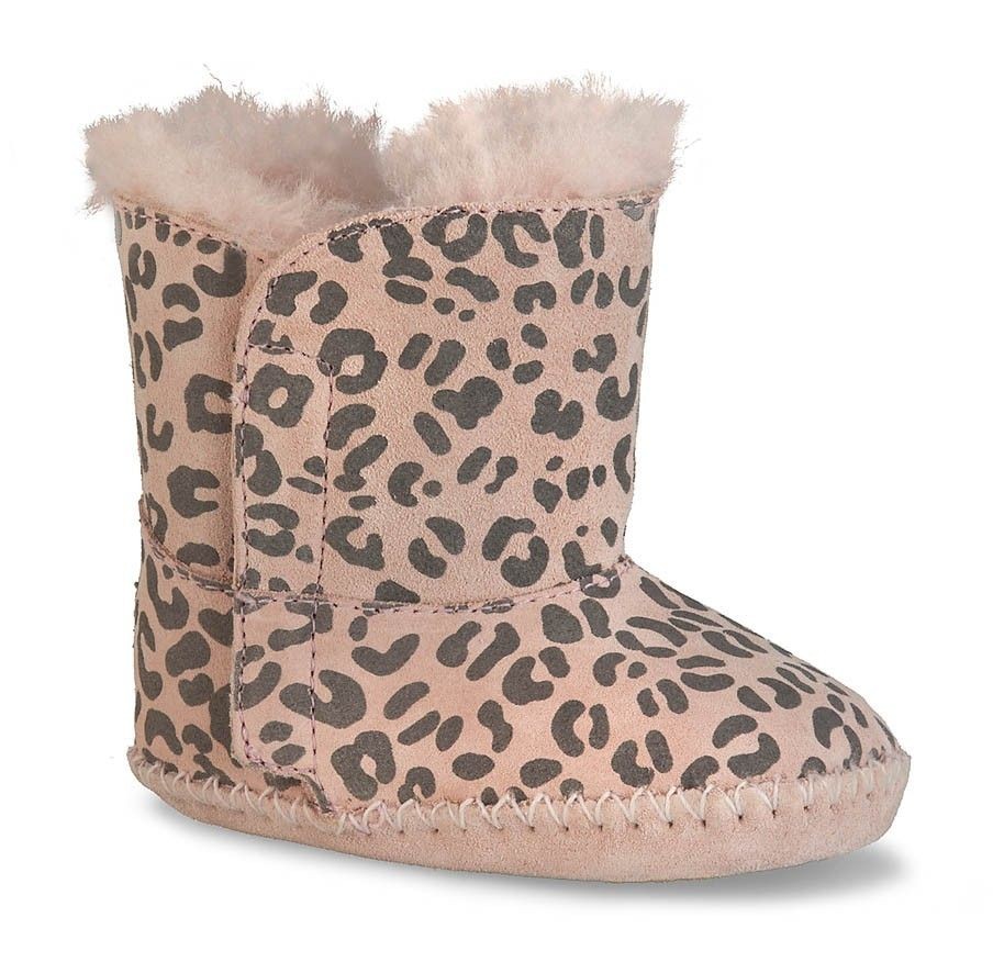 Ugg Australia Infants CASSIE LEOPARD BOOTIES 1001781 BABY PINK 