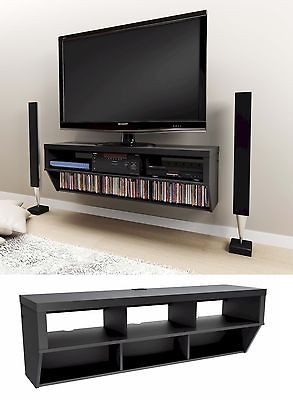 58 Wall Mounted Entertainment Console LCD/LED TV Stand w/AV Shelves 