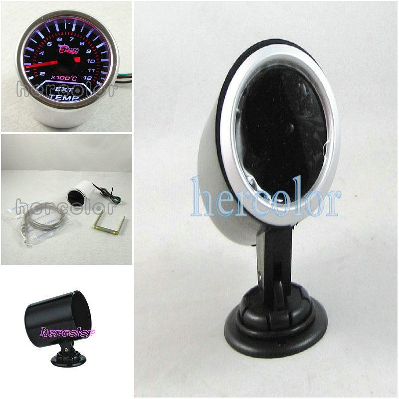 Universal New 2/52mm EGT Exhaust Gas Temperature Temp Gauge + Mount 