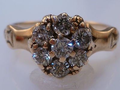 Antique diamond cluster ring in Vintage & Antique Jewelry