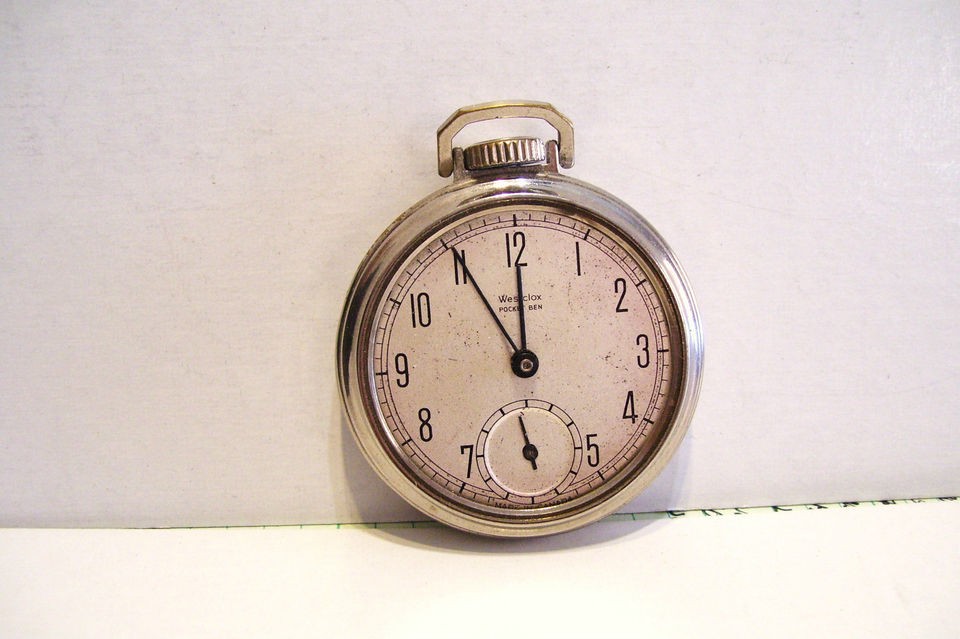 Pocket Watch Westclox Pocket Ben Vintage Estate