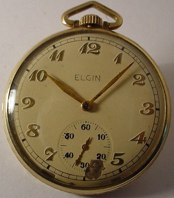 ANTIQUE ELGIN POCKET WATCH 15 JEWELS GOLD FILLED MODEL 546