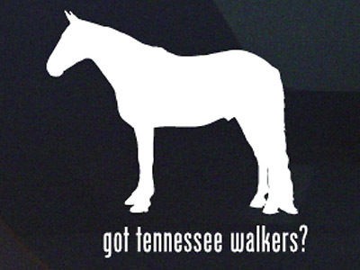 GOT TENNESSEE WALKERS? WALKER HORSE DECAL   HORSES