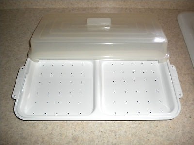 pc White Warming / Steaming Tray for Ronco Showtime Rotisserie Oven