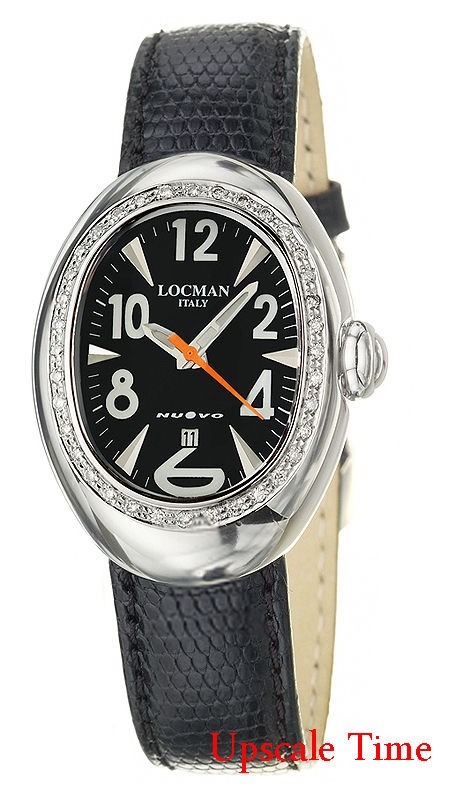 Locman Womens Steel Nuovo Diamond Watch 028BKD BK IG