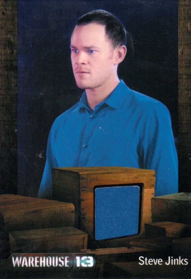 Warehouse 13 relic costume insert card Aaron Ashmore as Steve Jinks 