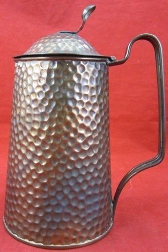   & CRAFTS Hammered COPPER Water PITCHER English England Hand Crafted