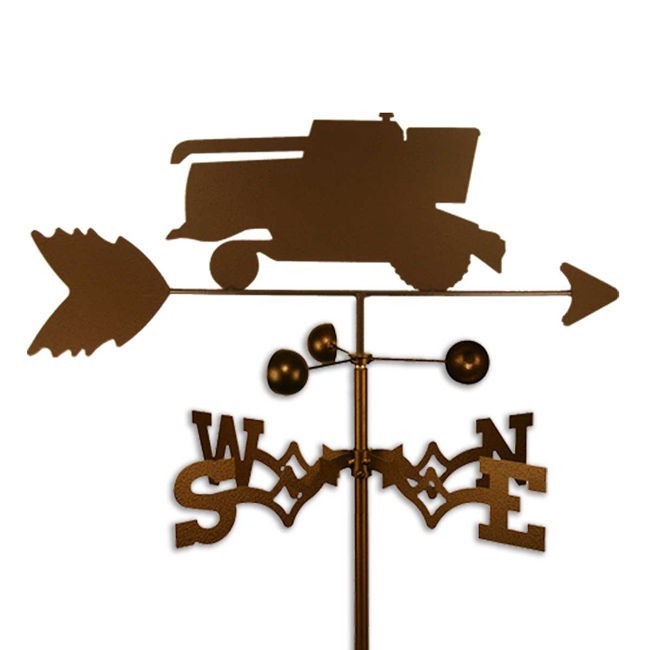 Handmade Combine Tractor Weathervane