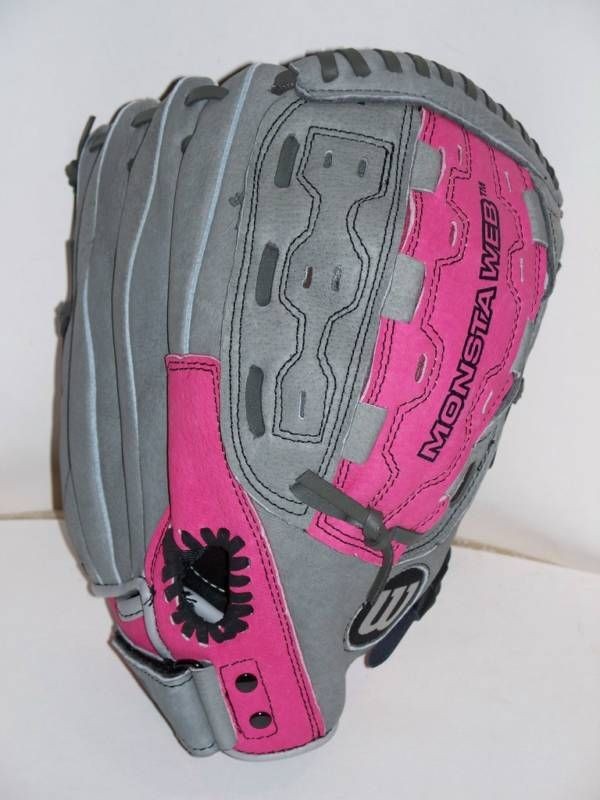 Wilson RHT F125 GP Pink/Grey 12.5 Softball Fielders Glove