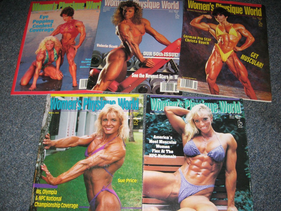 WOMENS PHYSIQUE WORLD Magazines Female Bodybuilders muscle girls 